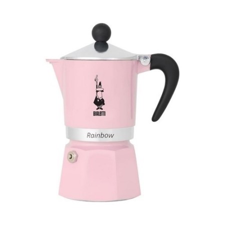 CAFETERA BIALETTI RAINBOW 6TZAS ROSA