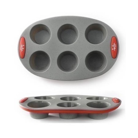 MOLDE JATA MAGDALENAS SILICONA 6 CAVIDADES