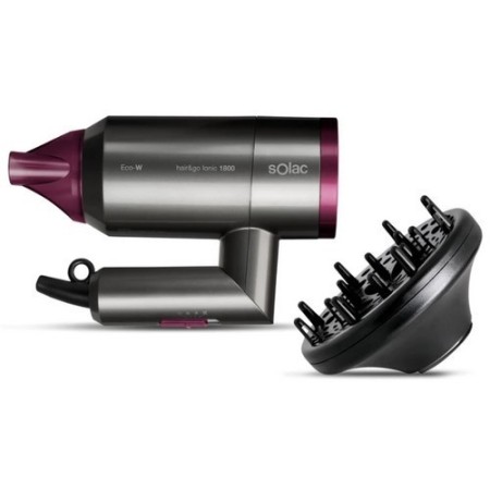 SECADOR SOLAC SV7015 HAIR&GO PLEGABLE 1800W